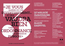 Invitation LE MALADE IMAGINAIRE dirigé par Alain Zaepffel